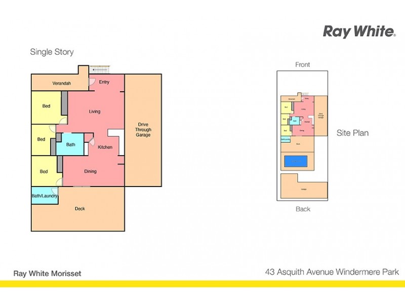 43 Asquith Avenue, Windermere Park NSW 2264 Floorplan