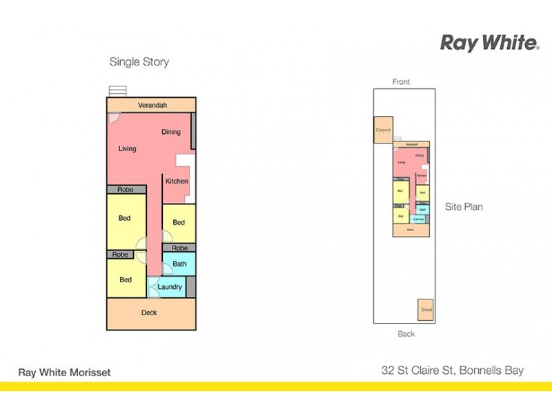 32 St Clair Street, Bonnells Bay NSW 2264 Floorplan