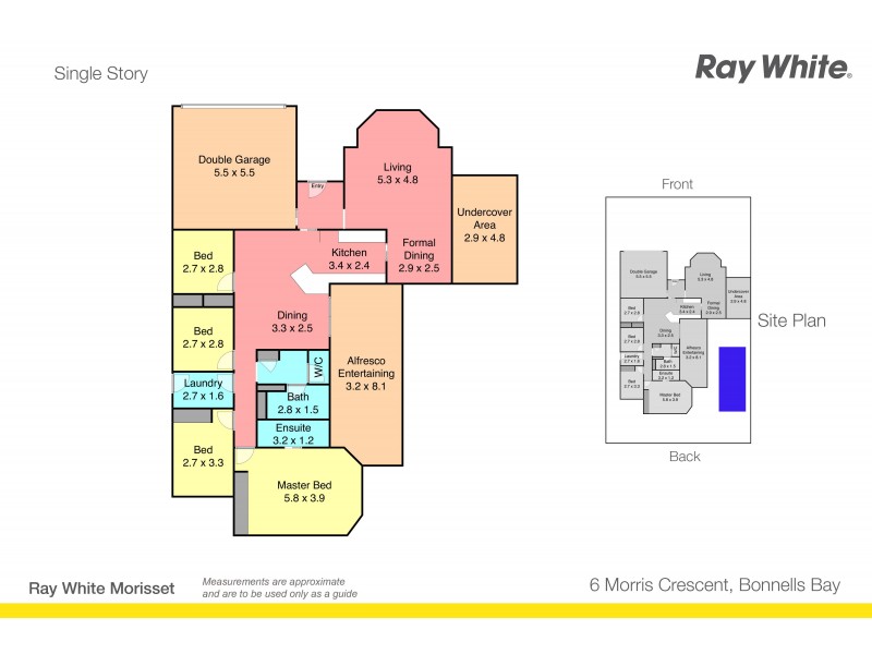 6 Morris Crescent, Bonnells Bay NSW 2264 Floorplan