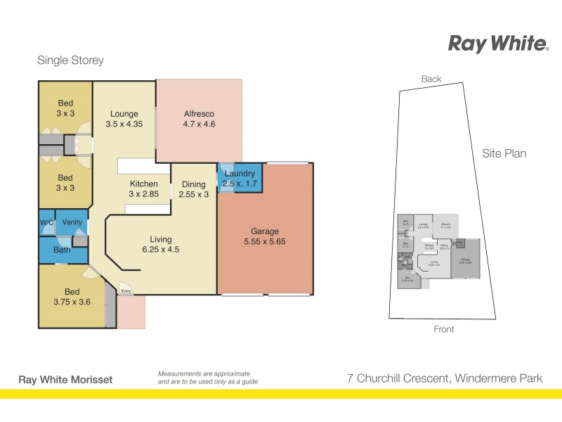 7 Churchill Crescent, Windermere Park NSW 2264 Floorplan