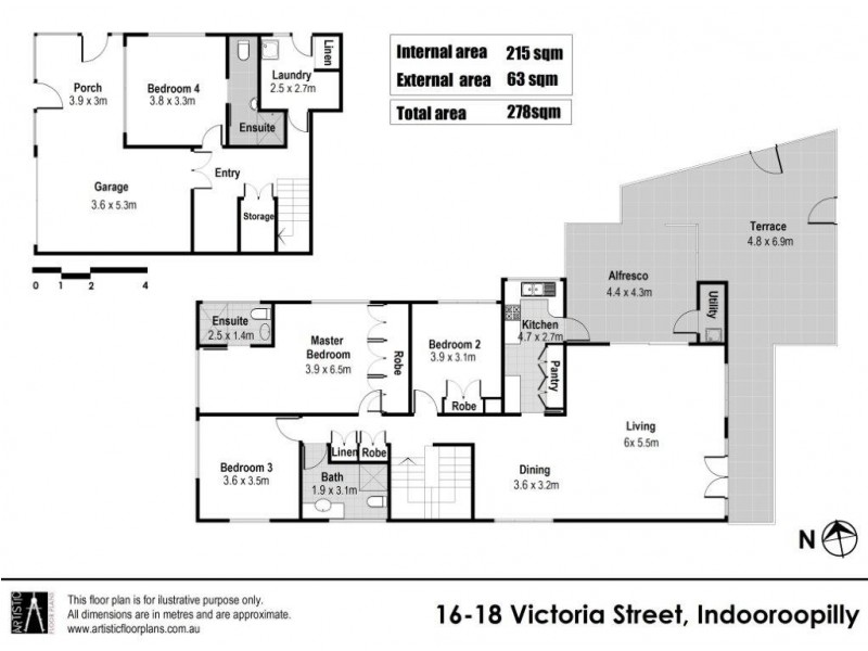 16 Victoria Street, Indooroopilly QLD 4068 Floorplan