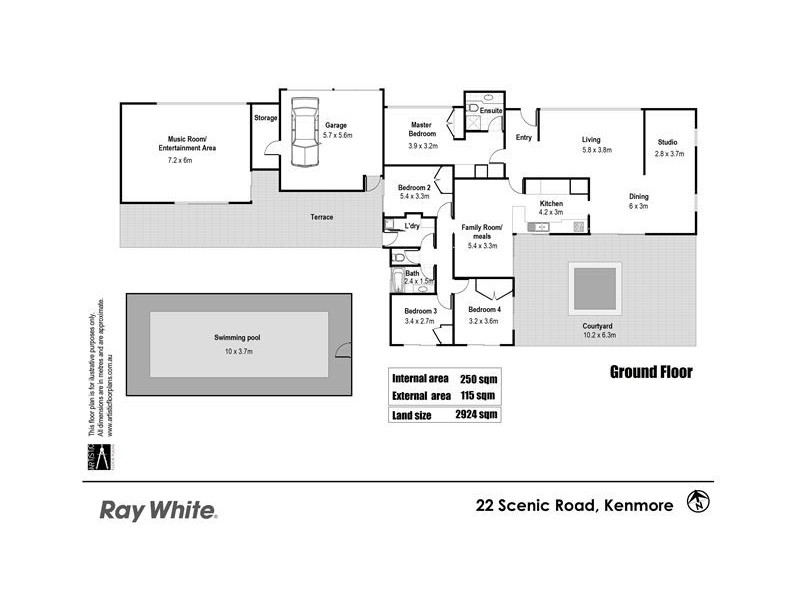 22 Scenic Road, Kenmore QLD 4069 Floorplan