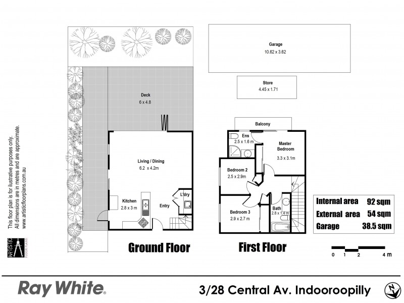 3/28 Central Avenue, Indooroopilly QLD 4068 Floorplan