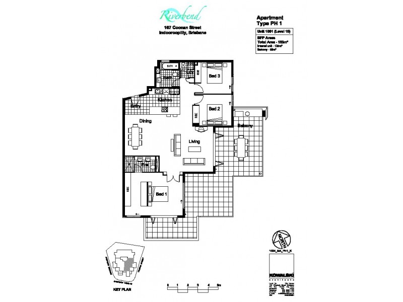 1001/30 Riverview Terrace, Indooroopilly QLD 4068 Floorplan