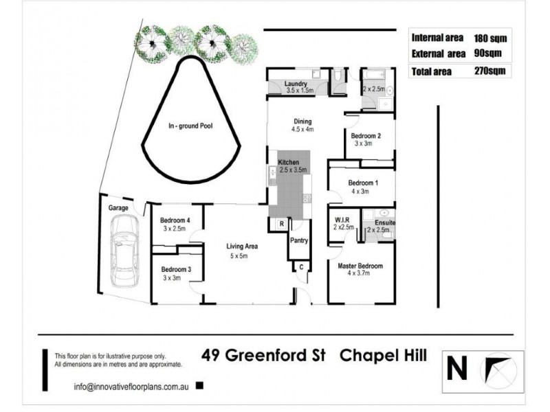 49 Greenford Street, Chapel Hill QLD 4069 Floorplan