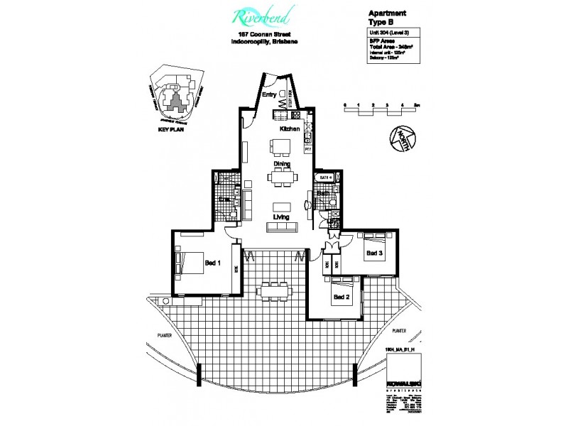 304/30 Riverview Terrace, Indooroopilly QLD 4068 Floorplan