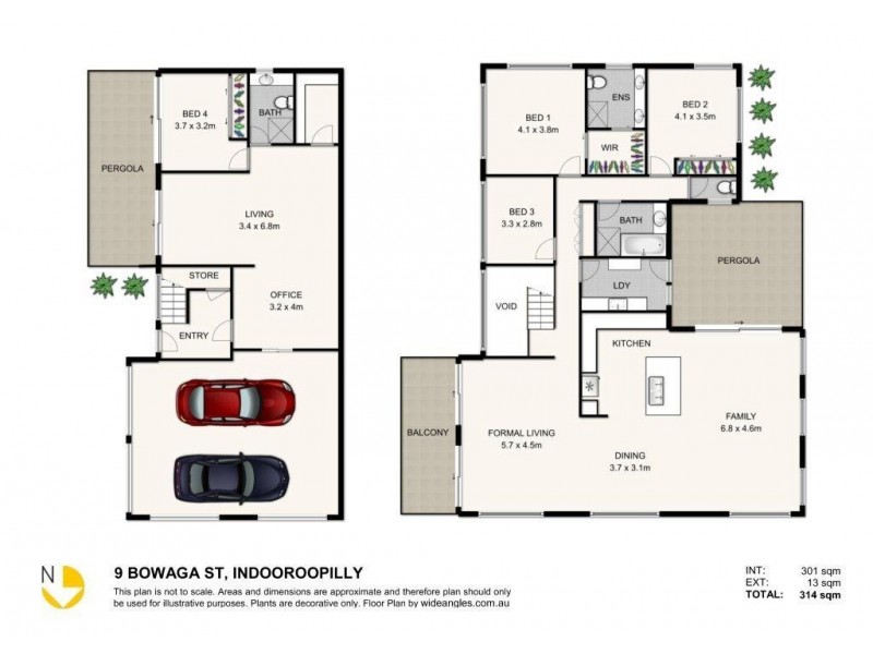 9 Bowaga Street, Indooroopilly QLD 4068 Floorplan