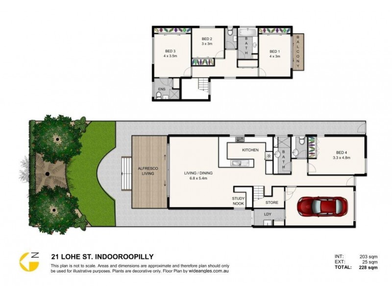 21 Lohe Street, Indooroopilly QLD 4068 Floorplan