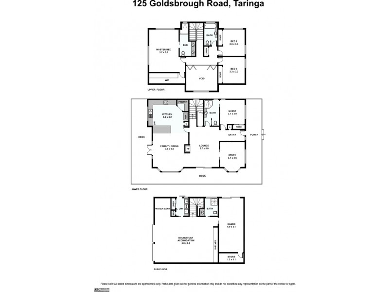 125 Goldsbrough Road, Taringa QLD 4068 Floorplan