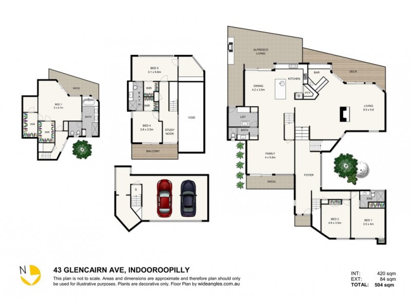 43 Glencairn Avenue, Indooroopilly QLD 4068 Floorplan