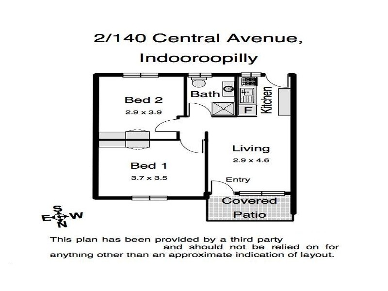 2/140 Central Avenue, Indooroopilly QLD 4068 Floorplan