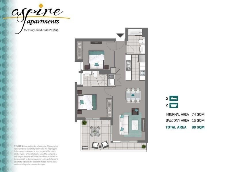 16/8 Finney Road, Indooroopilly QLD 4068 Floorplan