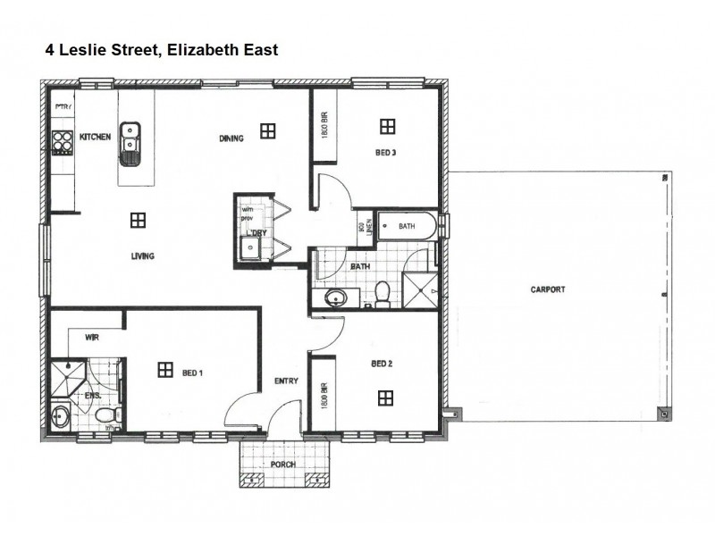 4 Leslie Street, Elizabeth East SA 5112 Floorplan