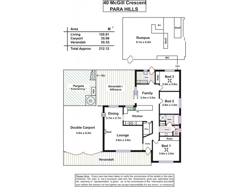 40 McGill Crescent, Para Hills SA 5096 Floorplan