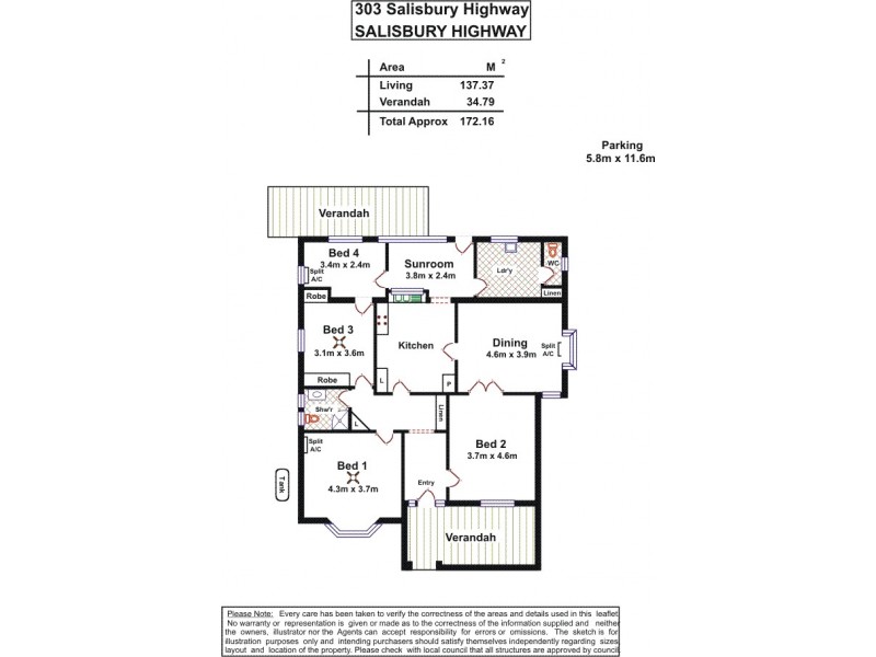 303 Salisbury Highway, Salisbury Downs SA 5108 Floorplan