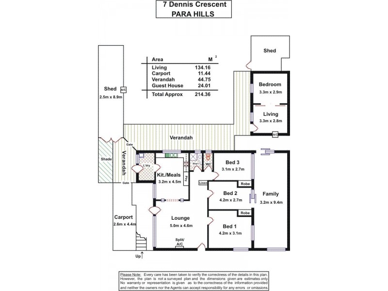 7 Dennis Crescent, Para Hills SA 5096 Floorplan