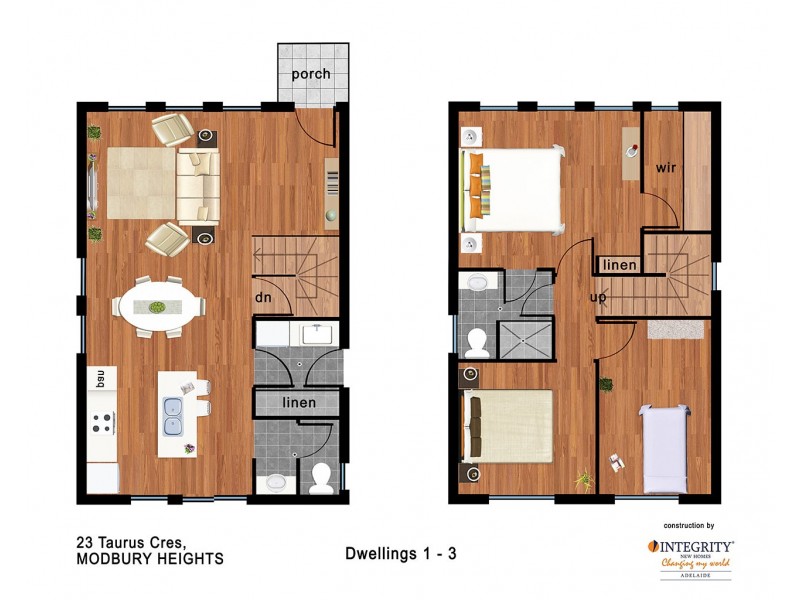 1-4/23 Taurus Crescent, Modbury Heights SA 5092 Floorplan