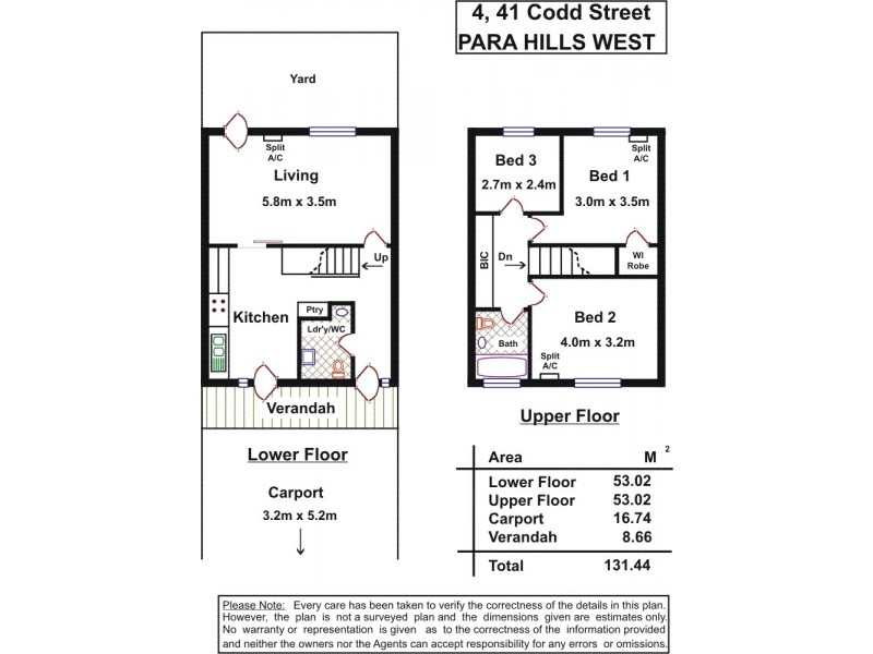 4/41 Codd Street, Para Hills West SA 5096 Floorplan