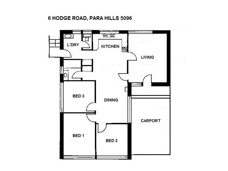 6 Hodge Road, Para Hills SA 5096 Floorplan