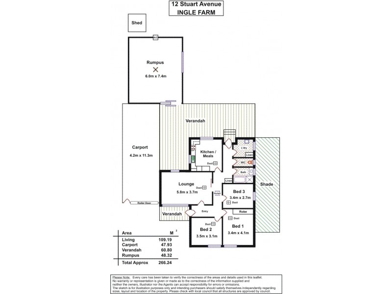 12 Stuart Avenue, Ingle Farm SA 5098 Floorplan
