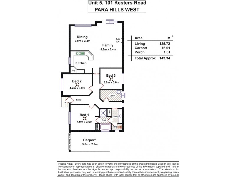 5/101 Kesters Road, Para Hills West SA 5096 Floorplan