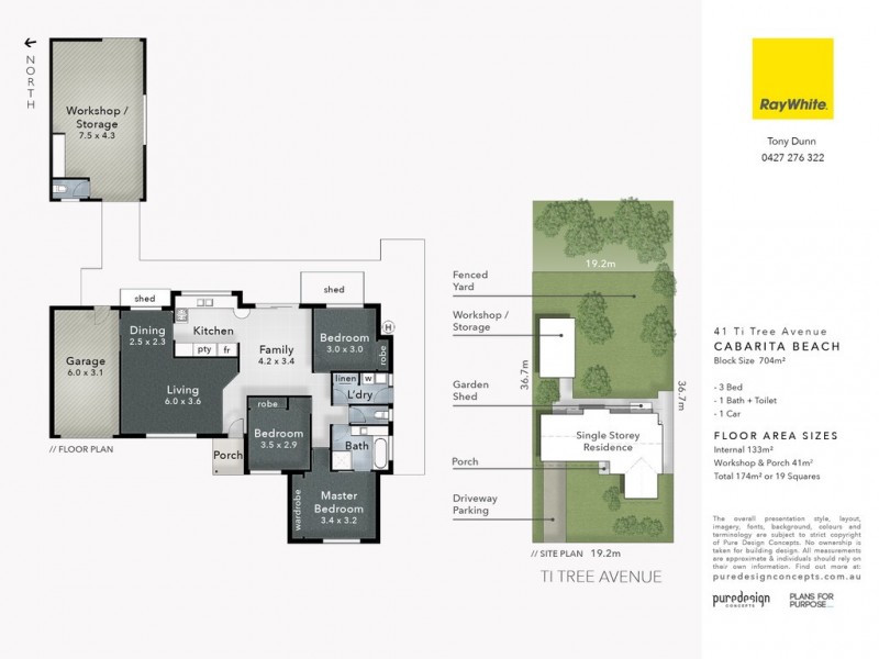 41 Ti Tree Avenue, Bogangar NSW 2488 Floorplan