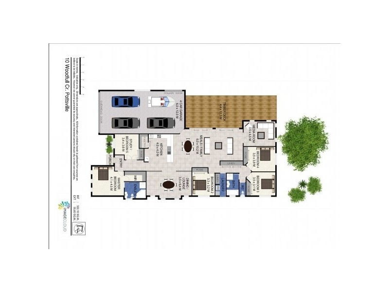 10 Woodfull Crescent, Pottsville NSW 2489 Floorplan