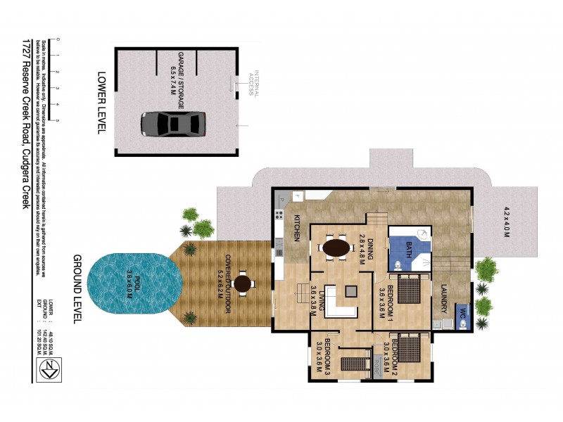 1727 Reserve Creek Road, Cudgera Creek NSW 2484 Floorplan