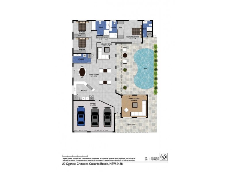 20 Cypress Crescent, Cabarita Beach NSW 2488 Floorplan