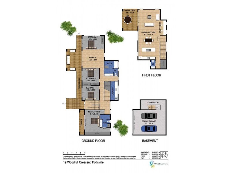 19 Woodfull Crescent, Pottsville NSW 2489 Floorplan