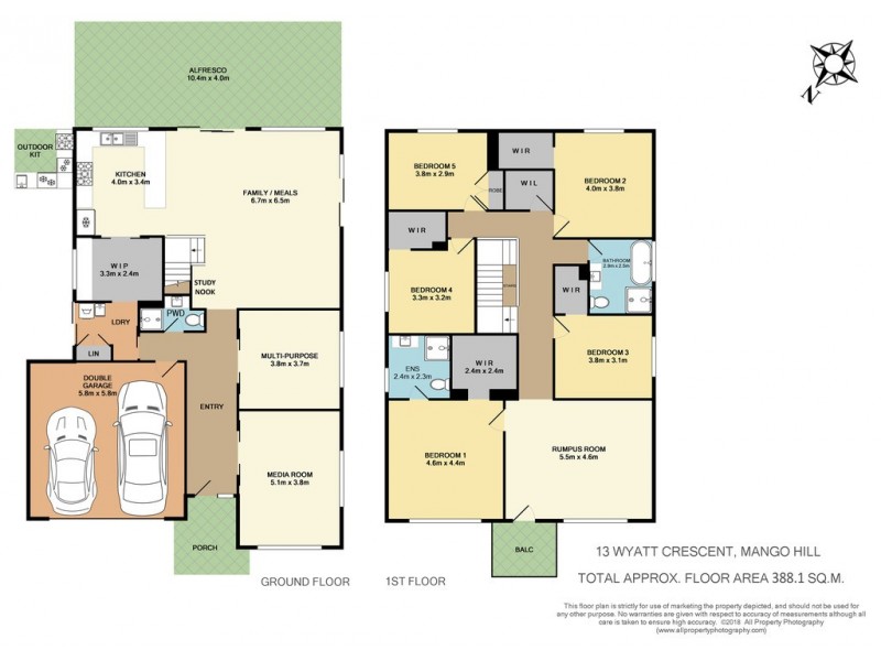 13 Wyatt Crescent, Mango Hill QLD 4509 Floorplan
