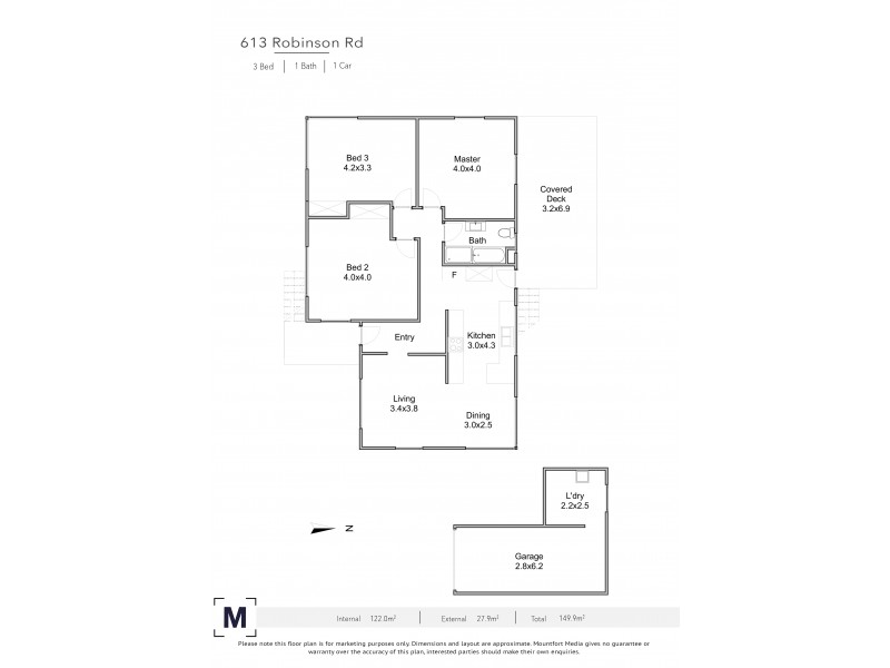 613 Robinson Road West, Aspley QLD 4034 Floorplan