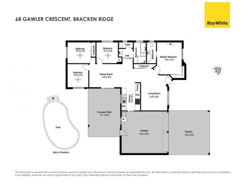 68 Gawler Crescent, Bracken Ridge QLD 4017 Floorplan