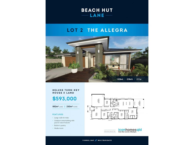 Lot 2 “The Allegra”, Beach Hut Lane, Airlie Beach QLD 4802