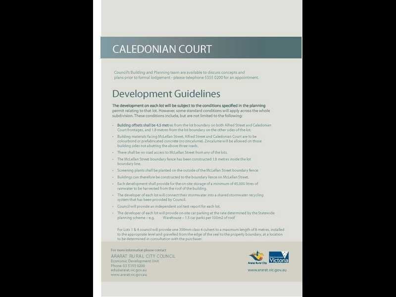 Caledonian Court Industrial Estate, Ararat VIC 3377