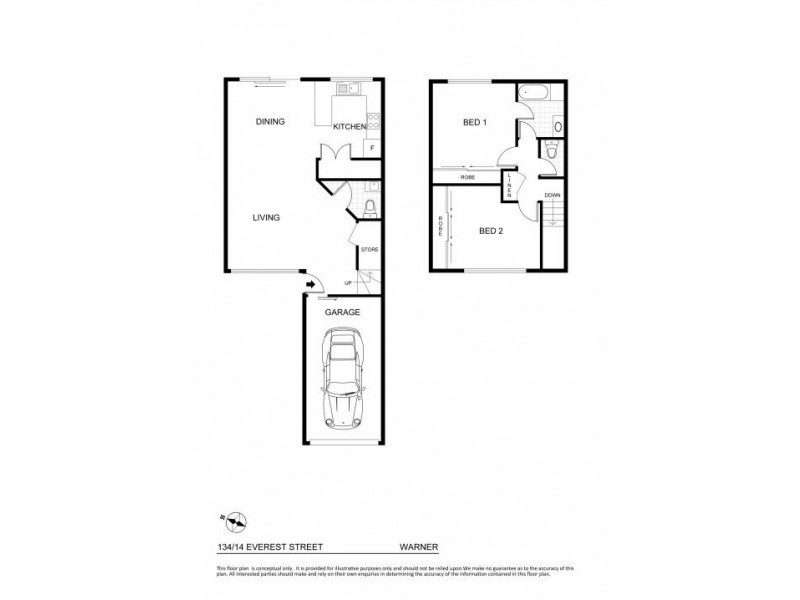 134/14 Everest Street, Warner QLD 4500 Floorplan