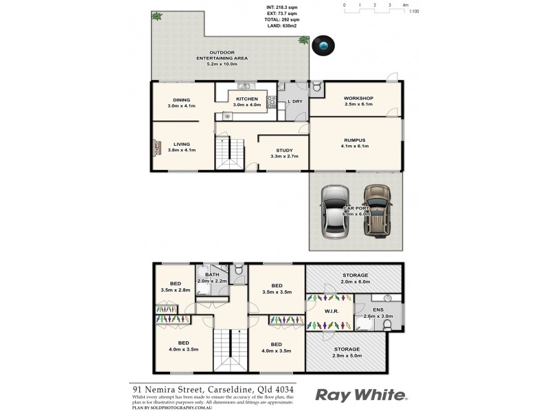 91 Nemira Street, Carseldine QLD 4034 Floorplan