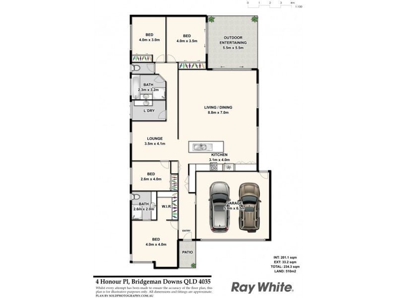 4 Honour Place, Bridgeman Downs QLD 4035 Floorplan