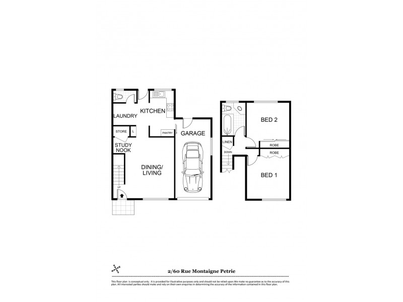 2/60 Rue Montaigne, Petrie QLD 4502 Floorplan