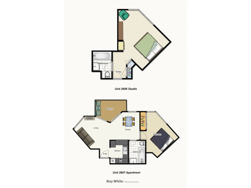 2606 + 2607/95 Charlotte Street, Brisbane City QLD 4000 Floorplan