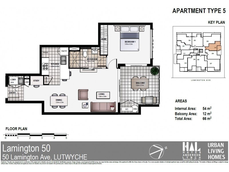 505/50 Lamington Avenue, Lutwyche QLD 4030 Floorplan