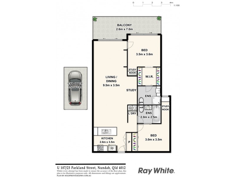 107/23 Parkland Street, Nundah QLD 4012 Floorplan