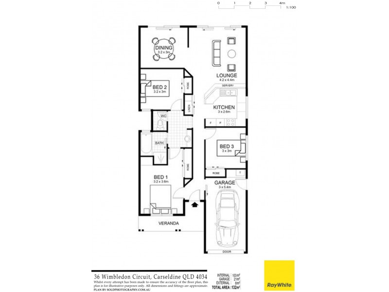 36 Wimbledon Circuit, Carseldine QLD 4034 Floorplan