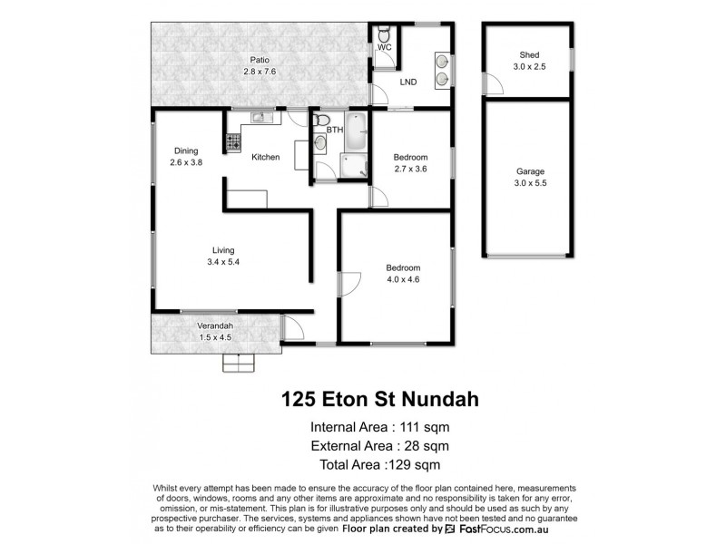 125 Eton Street, Nundah QLD 4012 Floorplan