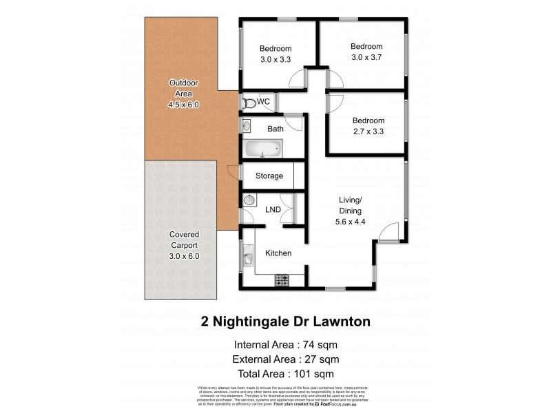 2 Nightingale Drive, Lawnton QLD 4501 Floorplan