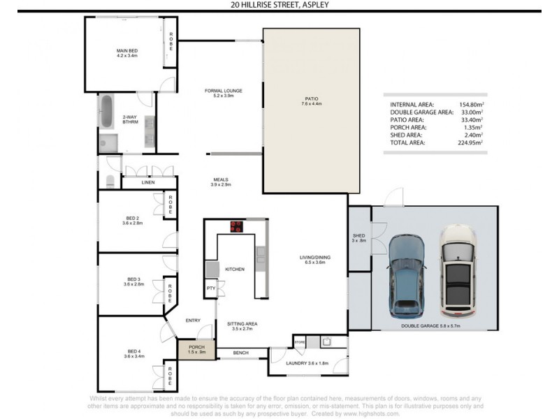 20 Hillrise Street, Aspley QLD 4034 Floorplan