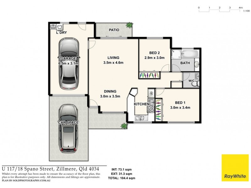 117/18 Spano Street, Zillmere QLD 4034 Floorplan