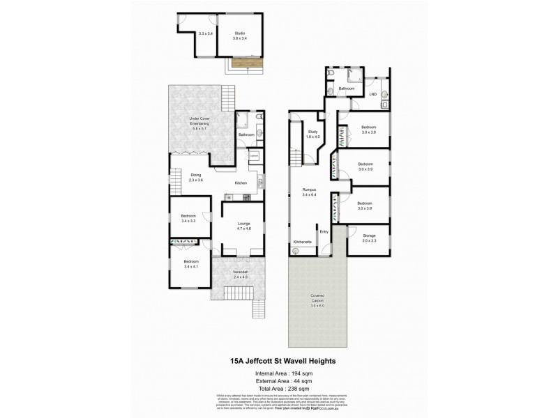 15A Jeffcott Street, Wavell Heights QLD 4012 Floorplan