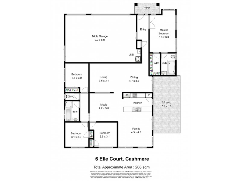 6 Elle Court, Cashmere QLD 4500 Floorplan