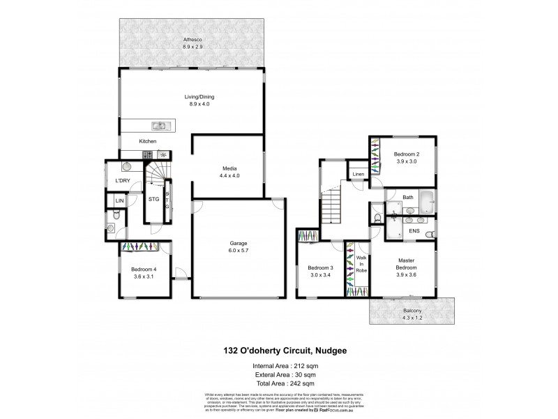 132 O’Doherty Circuit, Nudgee QLD 4014 Floorplan